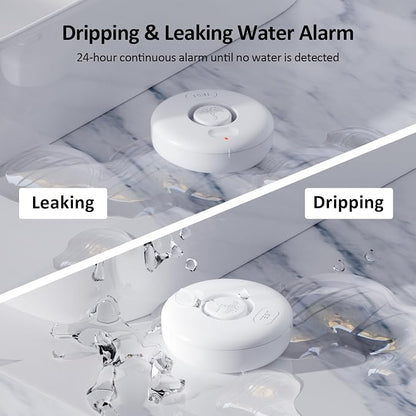 3 Pcs WD71 Water Leak Alarm Detector, 120dB Loud Alert Water Sensor, Can Use - Image 9