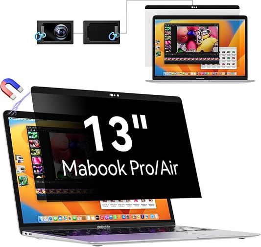 Privacy Screen MacBook Pro 13 Inch/MacBook Air 13 in, Magnetic Removable Anti by Protescreen
