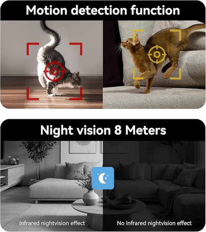 Home Security Camera with 4.3" Screen, Two Way Video Call Function - Image 4