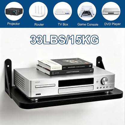 Floating Projector Shelf, Router Wall Mount Wood Shelf, Projector Mount Rack - Image 3