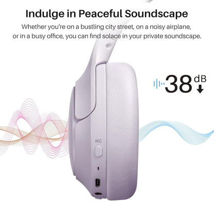 TOZO HT2 Hybrid Active Noise Cancelling Headphones, Wireless Over Ear Bluetooth - Image 3