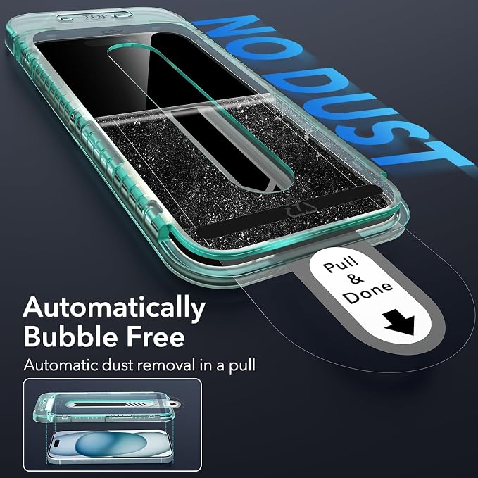ESR 3+2 Pack for iPhone 15 Plus Screen Protector, Full Coverage Ultra-tough - Image 3