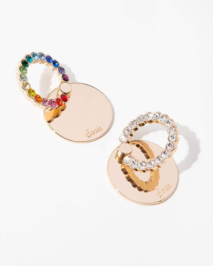 Sonix Embellished Crystal Rhinestone Phone Ring and Stand - Image 5