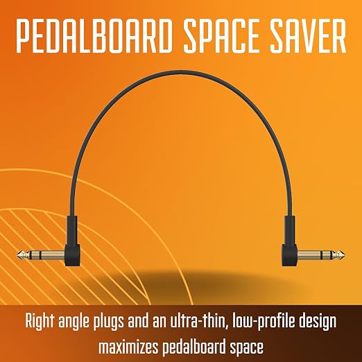 Rock Stock 1/4" Stereo TRS Flat Patch Cables - Image 4