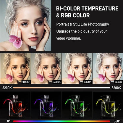 GVM 800D RGB LED Video Light, 2026 Upgraded Panel Light - Image 5