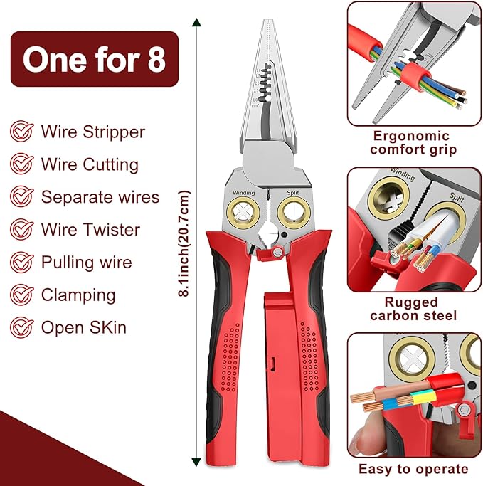 GADO Pro 8-in-1 Wire Stripper/Cutter - Image 3