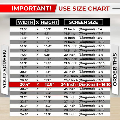 24 Inch 16:10 Computer Privacy Screen Filter - Image 3