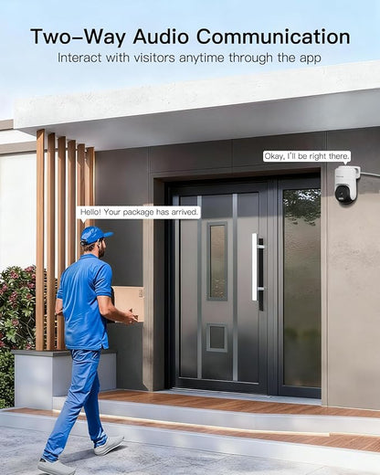 VIMTAG 2.5K 4MP Outdoor Security Camera, Pan/Tilt WiFi Home CCTV Camera - Image 7