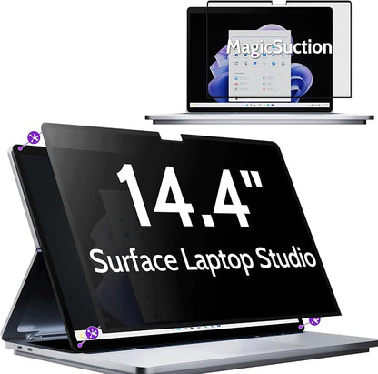 Privacy Screen for 14.4 Inch Surface Laptop Studio 2/1, MagicSuction™ Removable by peslv