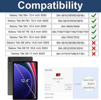 BRAECN for Galaxy Tab S10 Plus Case 2024&S9 FE Plus/S8 Plus/S7 Plus /S7 FE 12.4 - Image 2