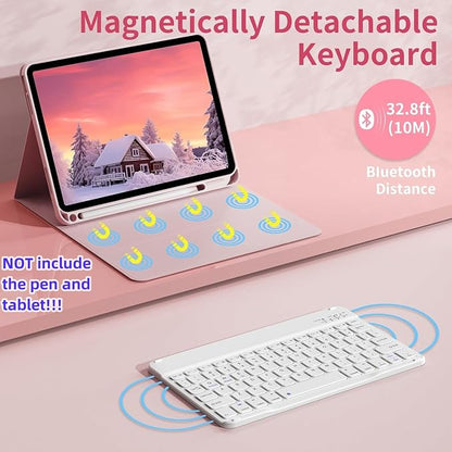 Keyboard Case for Galaxy Tab A9+/A9 Plus 11 Inch 2023, Slim Lightweight 7 Color - Image 3
