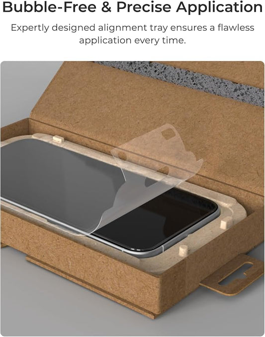 iOttie Terra iPhone 16 Pro Tempered Glass Screen Protector Military Grade 9H - Image 2