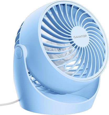 Gaiatop Desk Fan, 5-Inch Portable Electric Table Desktop Air Circulator Fans by GAIATOP