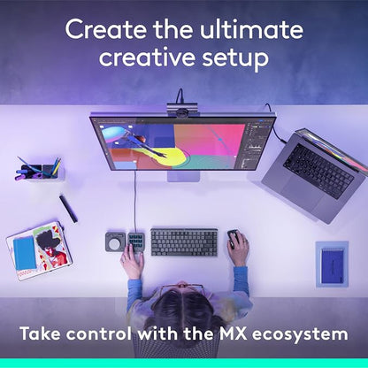 Logitech MX Creative Console, 9 Customizable LCD Keys, Stream Deck Accessories - Image 9