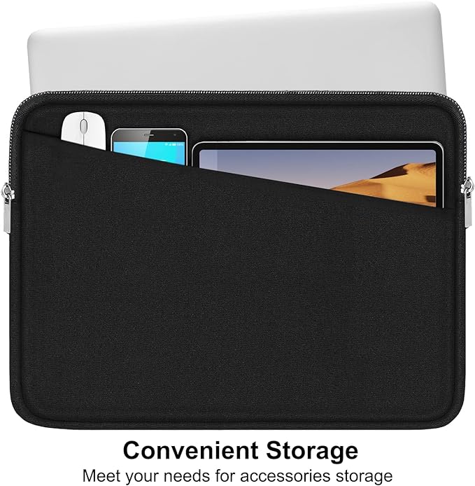 15 Inch Laptop Sleeve, Durable Computer Carrying Bag Protective Case Cover - Image 2