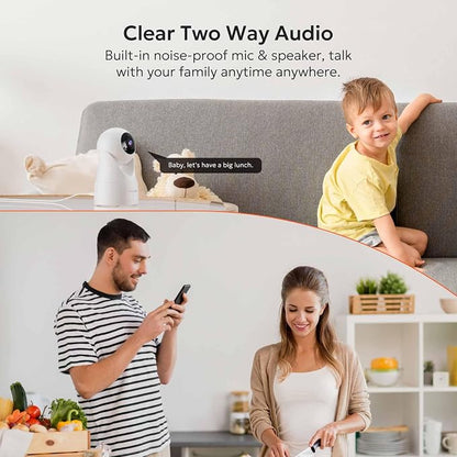 owltron 4pcs Indoor Pan/Tilt Security Camera 2K, Smart Cam - Image 7