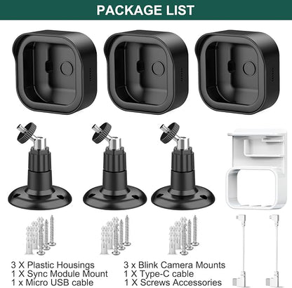Blink Camera Mount for Outdoor 2K+, 3 Pack Protective Housing and 360° - Image 8