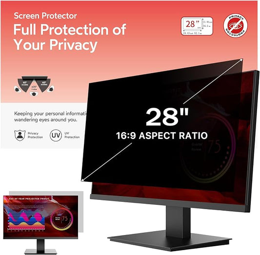 BERSEM 28 Inch Monitor Computer Privacy Screen Filter by BERSEM