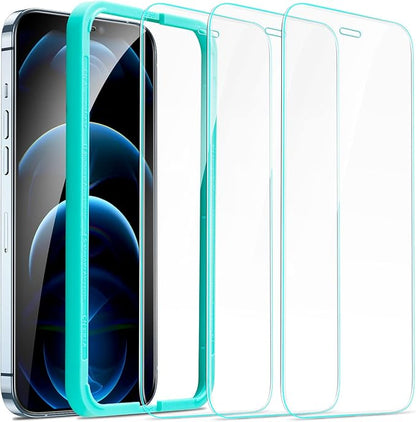 ESR 3 Pack for iPhone 12 Pro Max Screen Protector, 9H Hardness Tempered Glass by ESR