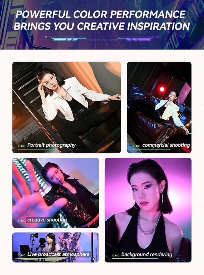 YONGNUO YNLUX100 RGB 120W LED Video Light Handheld Light - Image 6