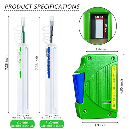 4 in 1 Fiber Optic Cleaner Cleaning Pen Box Kit, 2.5mm 1.25mm FC SC ST LC - Image 2