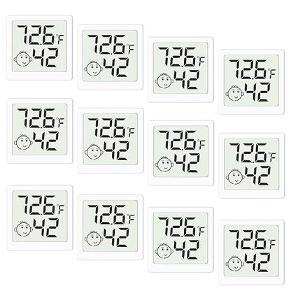 Mini Humidity Meter Hygrometer 12 Pack Room Thermometer Indoor Digital by Unknown