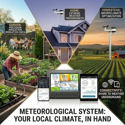 Urageuxy WiFi Weather Station Wireless Indoor Outdoor - Image 7