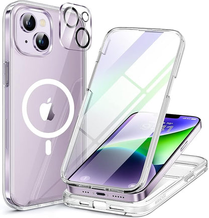 Miracase Magnetic for iPhone 14 Case 6.1'', Full-Body Bumper Phone case by Miracase