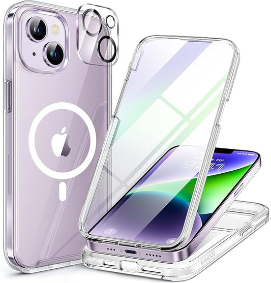 Miracase Magnetic for iPhone 14 Case 6.1'', Full-Body Bumper Phone case by Miracase