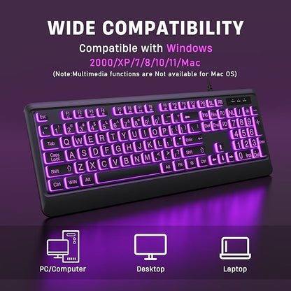 Large Print Keyboard - Image 4