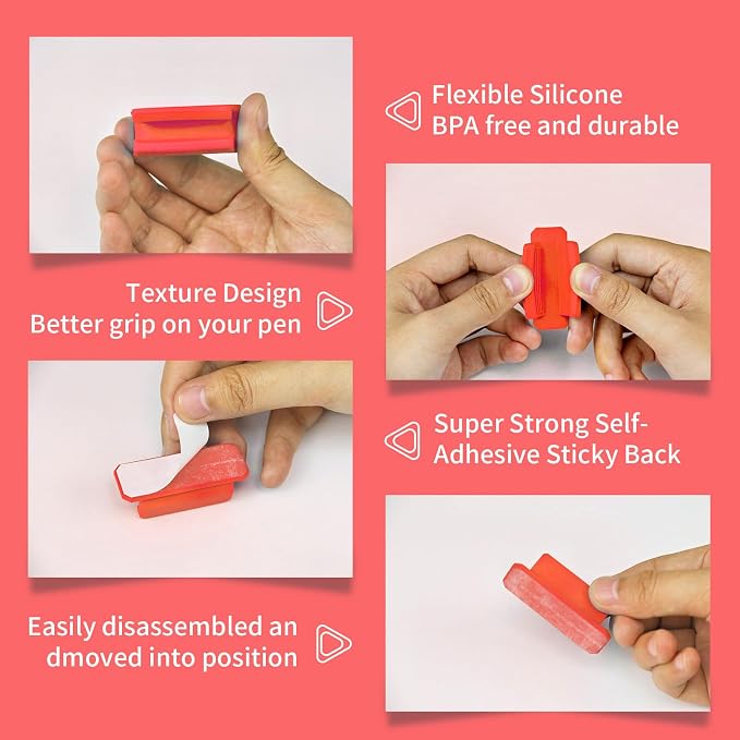12 Pack Pen Holder for Desk, Silicone Pencil Holder - Image 6