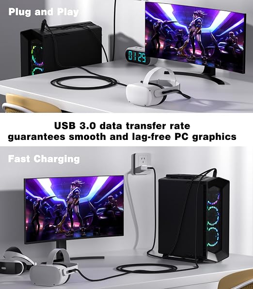 16FT VR Charging Link Cable | USB 3.0 High-Speed Data & Charge - Image 6