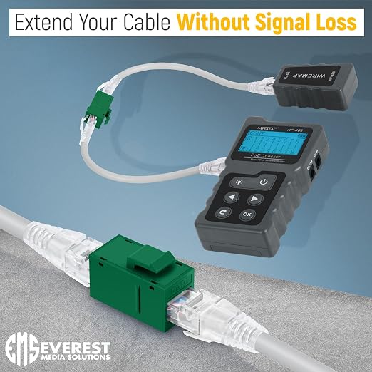 Everest Cat6 RJ45 Keystone Coupler in Green - Image 4
