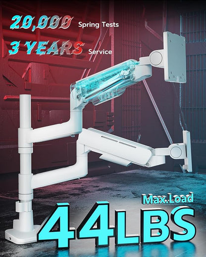 Vertical Dual Monitor Mount for 17-49 Inch Ultrawide Heavy Duty Curved Screen - Image 4