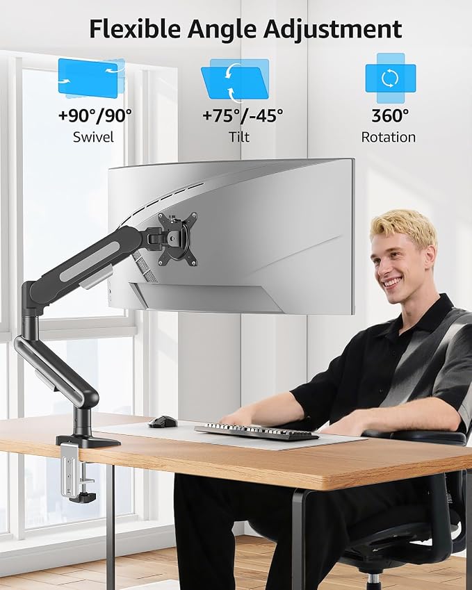 MOUNTUP Single Monitor Desk Mount - Image 4