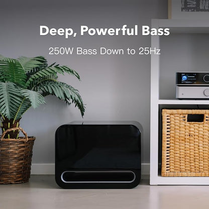 WiiM Sub Pro – 8" 250 W Wireless Smart Subwoofer | AI RoomFit™ Calibration | - Image 3