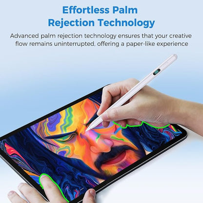 iPad Pencil with Magnetic&5 Extra Tips, USB-C Faster Charge, Stylus Pen - Image 5