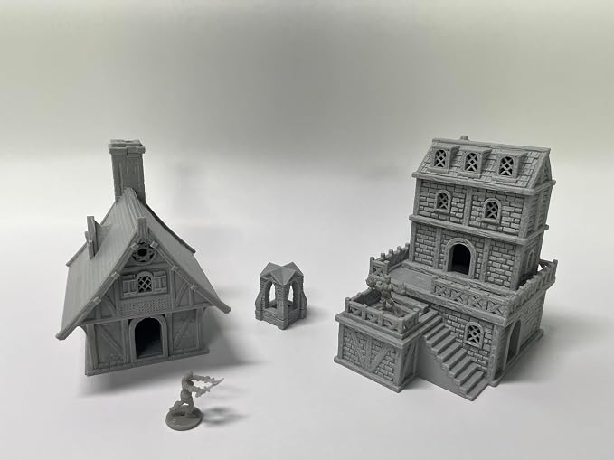 Medieval Miniature Building Terrain Set Compatible - Image 7