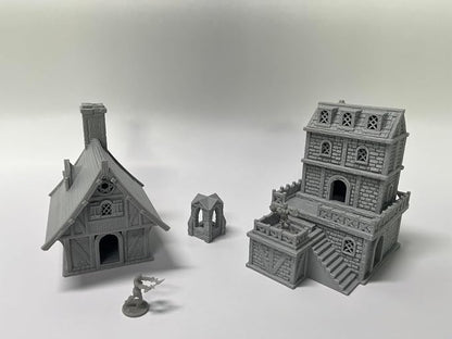 Medieval Miniature Building Terrain Set Compatible - Image 7