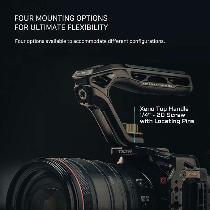 Tilta Xeno Top Handle for Filmmakers & Cameras- Black | Aluminum Alloy and - Image 4