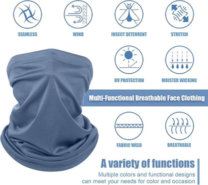 Geyoga 6 Pieces Summer UV Protection Cooling Neck Gaiter Face Clothing Neck - Image 3