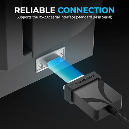 SABRENT USB-C to DB9 Serial RS-232 Adapter Cable 6FT, Prolific PL2303GS Chipset - Image 5