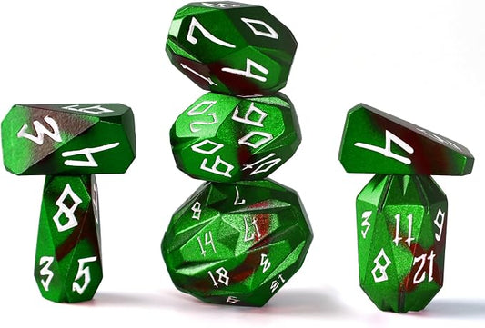 Metal DND Dice for Dungeons and Dragon, Metal Dice Set D and D by FONVGOGO