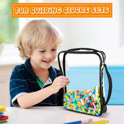 Sanwuta 6 Packs Toy Storage Bags, PVC Organizing Case Bags - Image 6