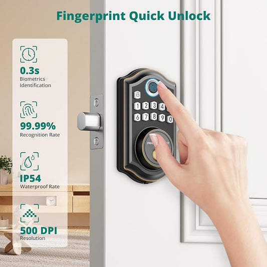 AkaGear Keyless Entry Door Lock - Image 2