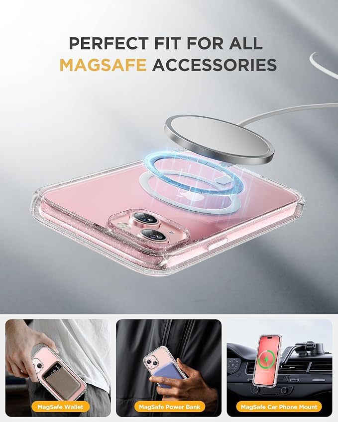 Miracase Glass Series for iPhone 15 Case Full-Body Magnetic Case - Image 3