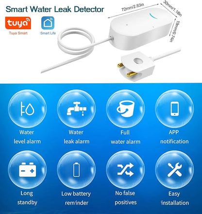 WiFi Water Sensor Leak Detector: Smart Water Leak Detector, TUYA Smart Water - Image 2