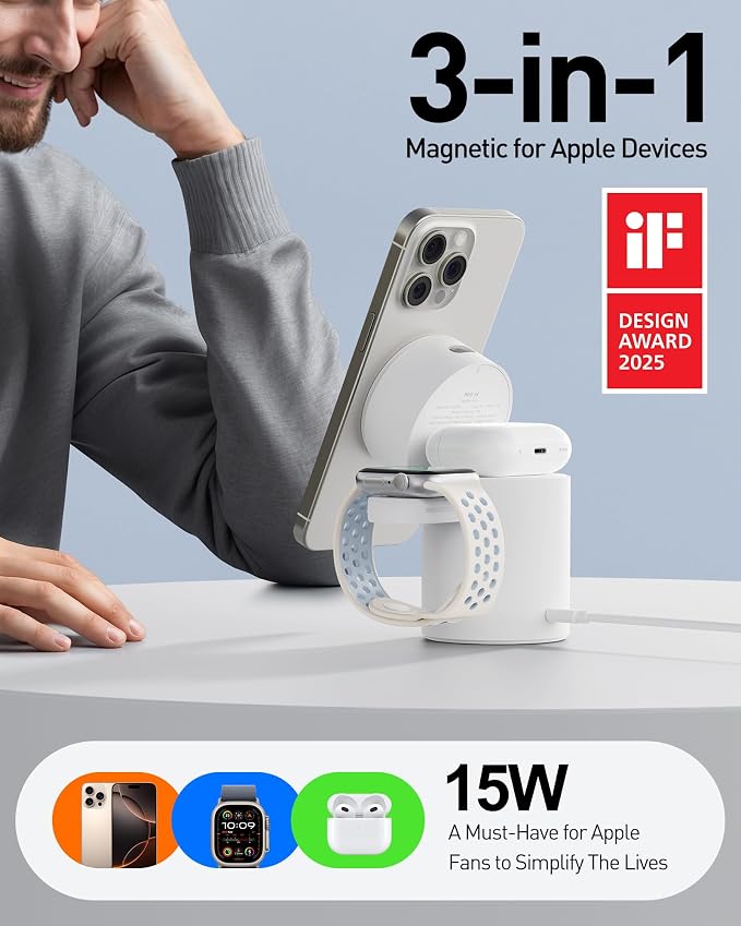 iWALK 3 in 1 Wireless Charging Stand - Image 3