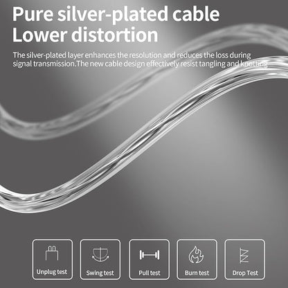 KZ ZSN Pro X Dual Driver in Ear Earphone 1BA 1DD Wired Earphone HiFi Sport - Image 7