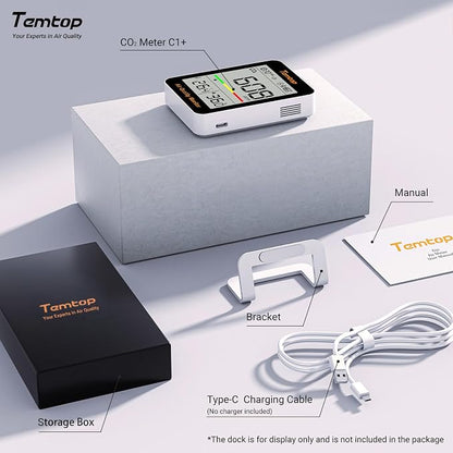 Temtop CO2 Monitor Indoor Air Quality Monitor - Image 6